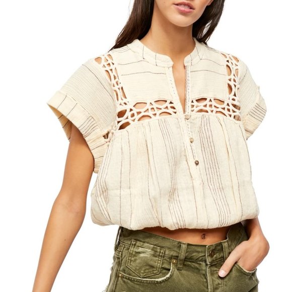 Free People Tops - Final Markdown!!! Free People Cedar Blouse NWT